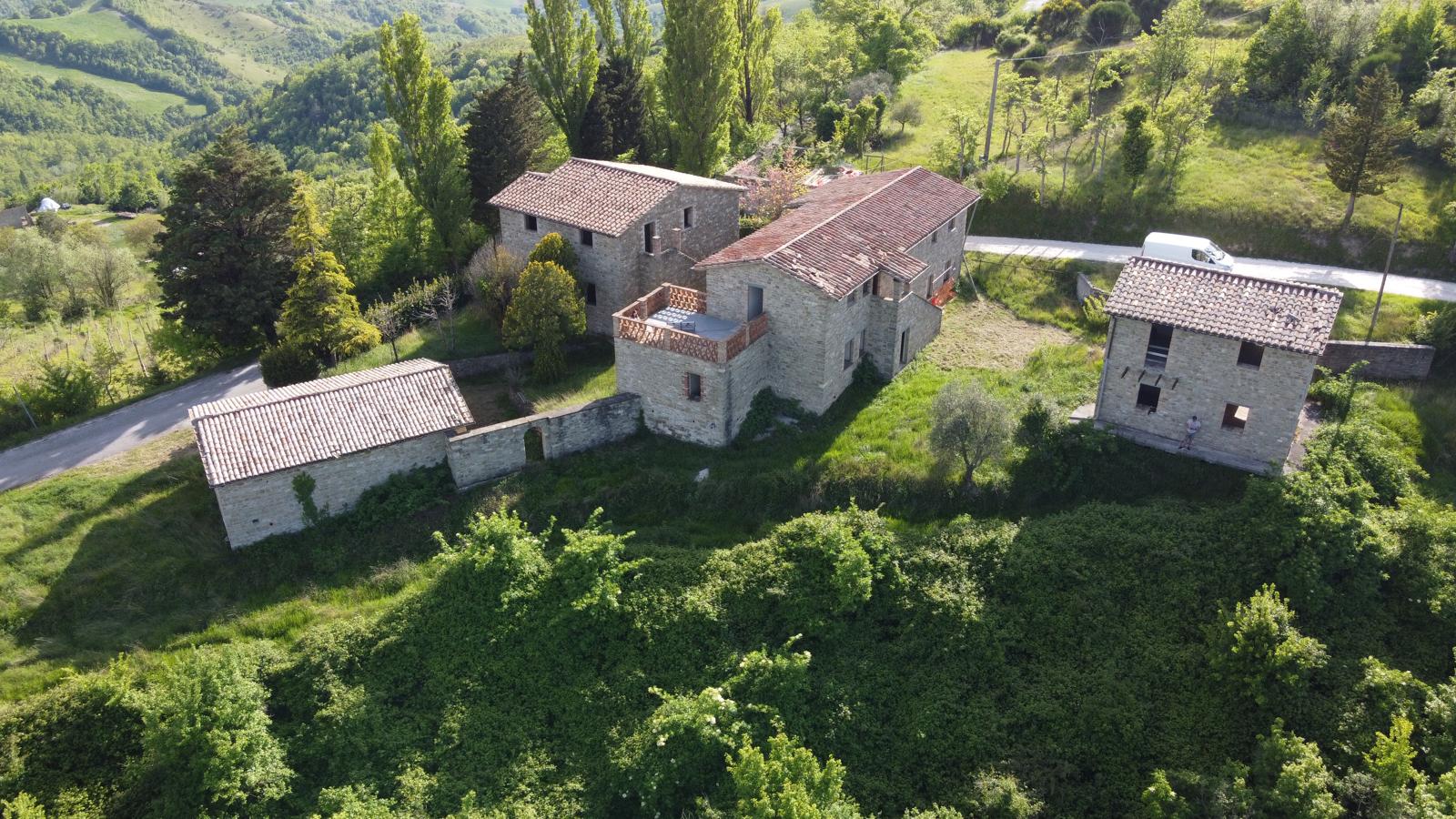 Italian countryside aerial